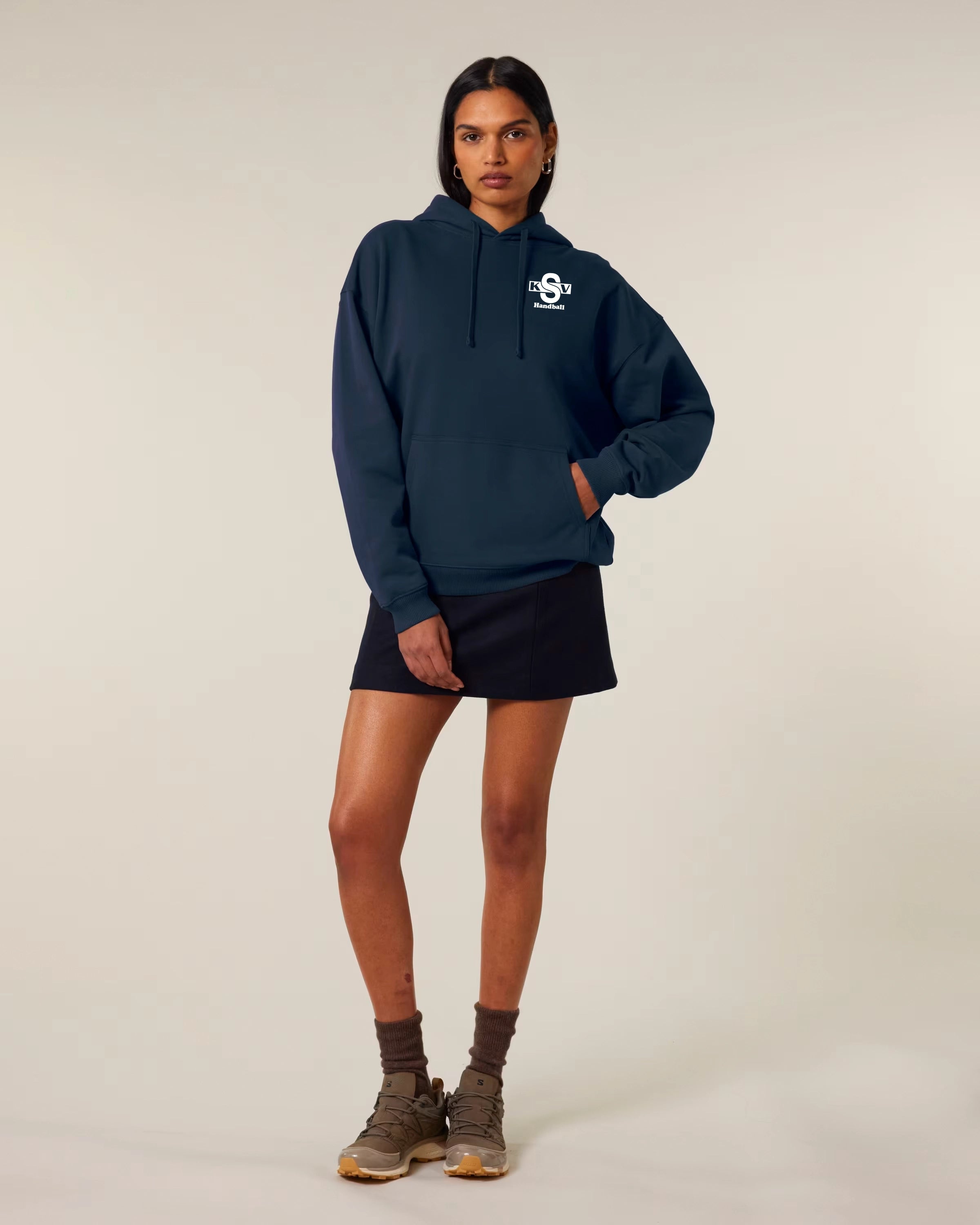 Oversize Hoodie Navy W 350 GSM